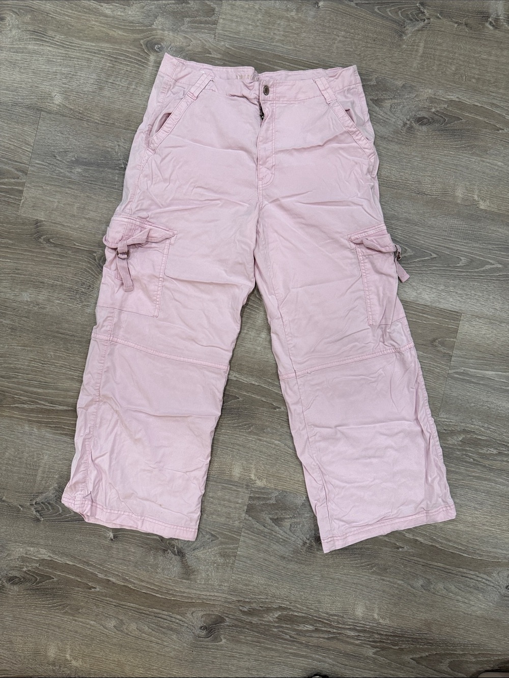 American Eagle Outfitters Light Pink Cargo Trousers